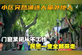 小区突然涌进大量外地人，门窗紧闭从不工作，民警一查全部带走视频封面