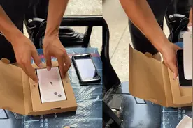 女子网购苹果手机，快递员强行上手拆箱验货，网友评论炸锅视频封面