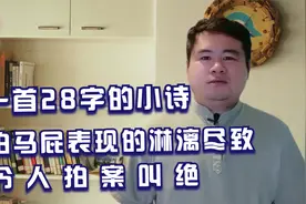 他用一首诗将“拍马屁”表现的淋漓尽致，还不让人觉得虚伪视频封面