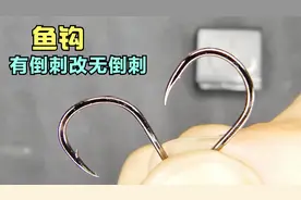 把有倒刺鱼钩改成无倒刺，整体强度和钩形不变，钓鱼摘钩快不跑鱼视频封面