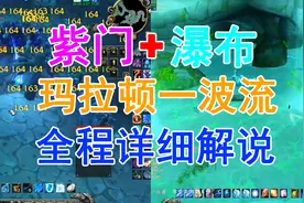 魔兽怀旧服法师全程解说玛拉顿瀑布紫门一波流，易懂易学简单上手