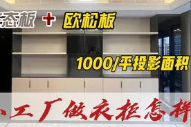 千年舟生态板做柜体，商家推荐欧松板做柜门，价格多少合适视频封面