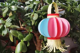 纸灯笼教程，最简单的新款元宵节祈福灯笼，几个步骤就完成