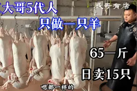 浙江大哥5代人只卖羊，65一斤，日卖15只，一天收入2万多视频封面