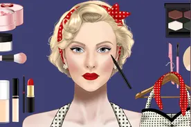 火爆外网的定格美妆动画 | 复古欧美海报女郎妆 | 精致日常视频封面
