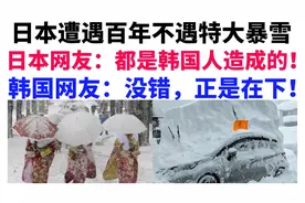 日本网友：东京的特大暴雪是韩国人造成的，韩国网友：正是在下！