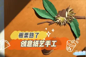 创意纸艺手工美食：板栗。请收下一颗特别的板栗！视频封面