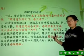 九年级语文：中考复习攻略之记叙文阅读考点串讲视频封面