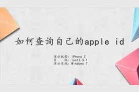 如何查询自己的apple id