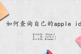 如何查询自己的apple id视频封面