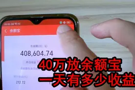 你有40万会做什么？小伙放40万到余额宝看一天有多少收益视频封面