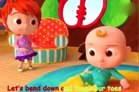 萌萌小宝贝跟随姐姐伸伸胳膊、压压腿，锻炼身体棒棒哒视频封面