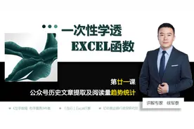 【一次性学透Excel函数】公众号历史文章提取及阅读量趋势统计视频封面