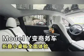 Model Y秒变商务车！小桌板+露营模式，隐私空间太棒了视频封面