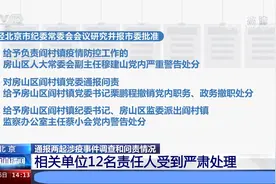 北京通报两起涉疫事件调查和问责情况 12名责任人受到严肃处理视频封面