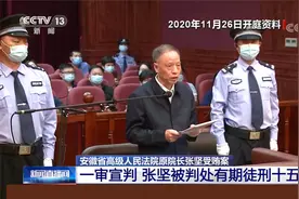 安徽省高级人民法院原院长张坚受贿案 张坚被判处有期徒刑十五年视频封面