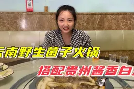 云南美食菌子火锅，搭配贵州白酒，没煮好真的不给筷子视频封面