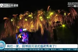 江苏园博园沉浸式烟花秀来了！烟花与音乐混搭，多种玩法任你选