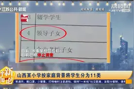 山西一小学按家庭背景将学生分成11类！教育部最新发文来了！视频封面