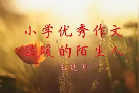 小学优秀作文《温暖的陌生人》每天听篇作文，语文考试成神！视频封面