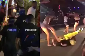 美国迈阿密海滩宵禁夜：上千人聚集狂欢，泳衣游客马路上互殴视频封面
