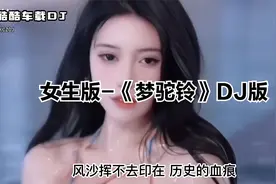 2023最热火女生版《梦驼铃》DJ歌曲火爆全网的抖音热歌动感节奏视频封面