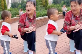 1岁萌娃连喊三声”奶奶“让她笑得合不拢嘴 网友：这嘴准是抹了蜜视频封面