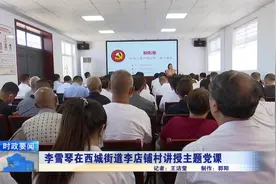 李雪琴在西城街道李店铺村讲授主题党课视频封面