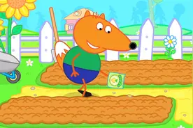 小狐狸一家:小狐狸来到爷爷的农场,开始播种蔬菜,好厉害呀