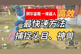 头目宝可梦最快速捕捉方法-宝可梦传说阿尔宙斯