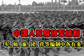 中国人民解放军编制：军、师、旅、团、营等编制中各有多少人？视频封面