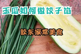 胶东农村经常用玉瓜包饺子，它的馅是如何调制的？视频封面