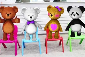 幼儿益智启蒙：四只小熊手指家庭歌曲