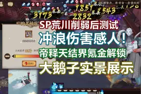【阴阳师】冲浪伤害基本废了，SP荒川冲浪测试帝释天结界解锁展示视频封面