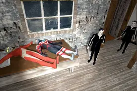 泰罗和欧布奥特曼躺在床上休息怪兽来了怎么办？