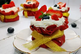 福气满满的福袋蛋糕，高颜值的小点心蛋糕，最适合节日做