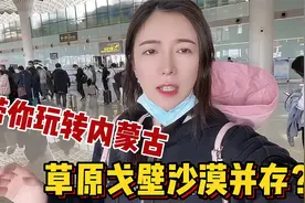 内蒙东西跨2400公里?女汉子为趟线机场约网友,看草原戈壁沙漠并存视频封面