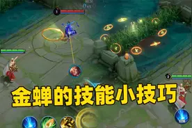 金蝉技能小技巧，一技能可以超远套圈、二技能无视野探草丛！