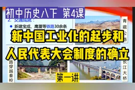 初中历史八年级下册第4课第一讲视频封面