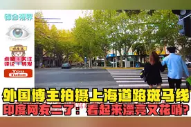 外国博主拍摄上海道路斑马线，印度网友二了：看起来漂亮又花哨？视频封面