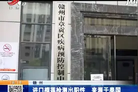 赣州：进口榴莲检测出阳性 来源于泰国视频封面