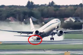 实拍：科威特首相专机起飞突发事故 疑因速度太低“擦尾”！