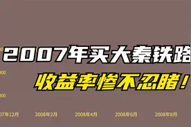 惨！2007年买100万大秦铁路，持有不动，如今还在回本的路上！视频封面