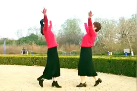 双人对跳32步《游牧情歌》广场舞改编，简单好学一看就会