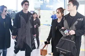 马丽与小11岁老公挽手现身机场，带着墨镜的许文赫撞脸艾伦！视频封面