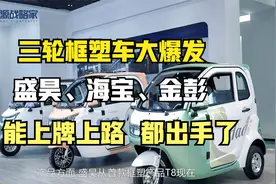 能上牌上路，三轮框塑车大爆发，盛昊、海宝、金彭，都出手了视频封面