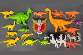 超多恐龙怎么大集合？找到5只霸王龙和1只甲龙，怎么没有玩具车？视频封面