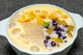 芒果芋圆西米露，教你轻松做出来，比买的好吃，做法简单一看就会视频封面