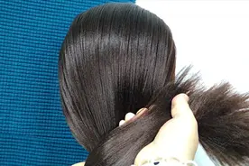 教你一招扎发技巧，让长发1分钟变短发，很好用！