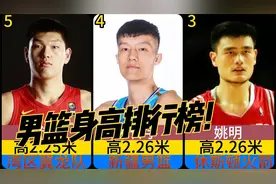 中国男篮历史身高排行榜，篮球不缺大个子，姚明也只能屈居第3！视频封面